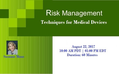 Medical Devices for Risk Management Techniques 2017, Fremont, California, United States