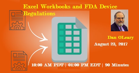 Excel Methods - FDA Device Regulations - 2017, Fremont, California, United States