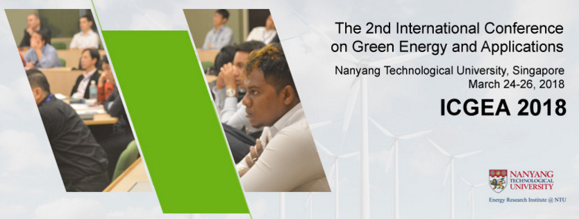 2018 2nd International Conference on Green Energy and Applications (ICGEA 2018)--IEEE, Ei Compendex, and Scopus, Singapore