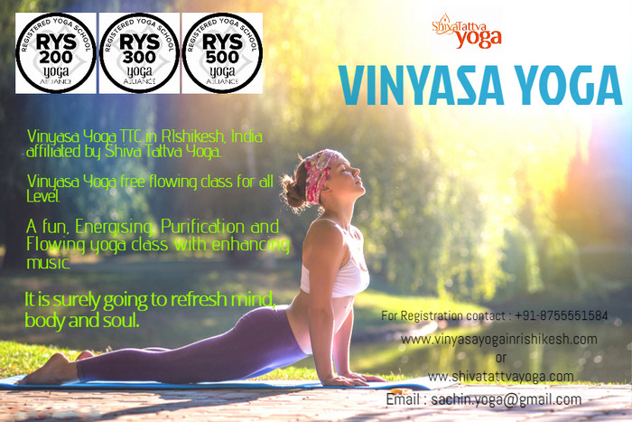 200 hour Vinyasa yoga Teacher Training course in Rishikesh, India, Tehri Garhwal, Uttarakhand, India