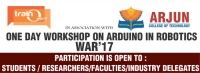 One Day Workshop on ARDUINO in Robotics (War'17)