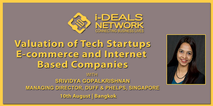 Valuation of Tech Startups, E-Commerce and Internet based companies, Bangkok, Thailand