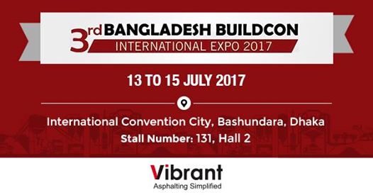 Find Vibrant Construction Equipment at Bangladesh Buildcon 2017, Bashundara, Dhaka, Bangladesh