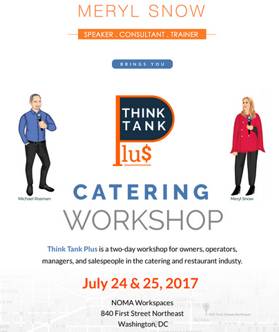 THINK TANK PLUS - Catering Workshop, Washington, United States