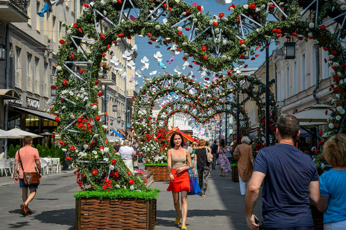 Landscape design competition, Moscow Candy and best summer workshops at Moscow Summer. Flower Jam Festival in Russia’s capital, Moscow, Russia