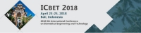 2018 8th International Conference on Biomedical Engineering and Technology (ICBET 2018)--Ei Compendex and Scopus