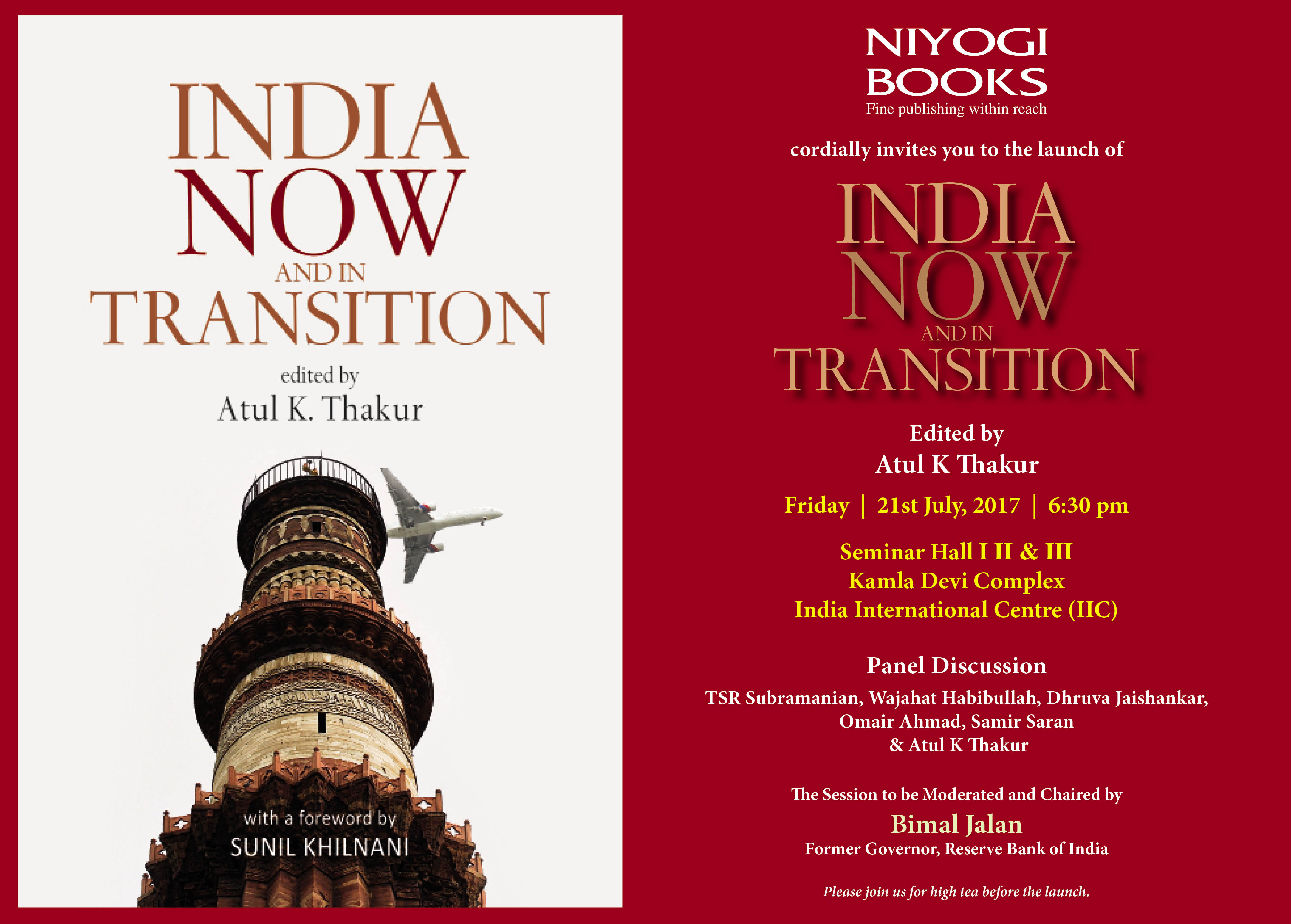 India Now & In Transition - Book launch | Niyogi Books, Central Delhi, Delhi, India