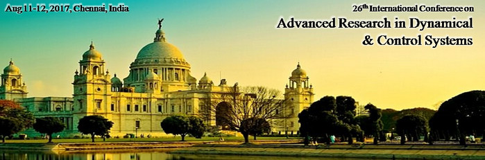 26th International Conference on Advanced Research in Dynamical and Control Systems, Chennai, Tamil Nadu, India
