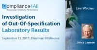 Investigation of Out-Of-Specification Laboratory Results