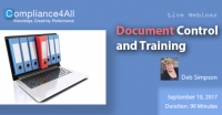 Document Control and Training - 2017