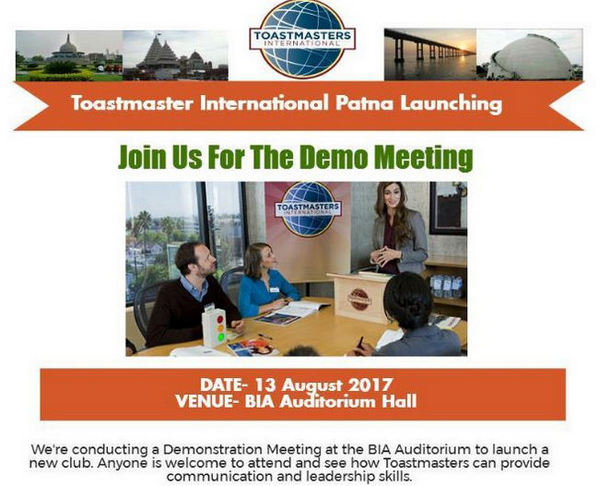 Toastmasters International Patna Launching, Patna, Bihar, India