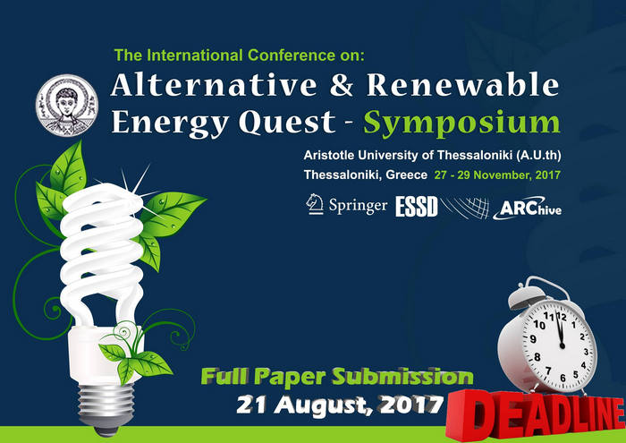 Alternative & Renewable Energy Quest – Symposium, Thessaloniki, Thessaly, Greece