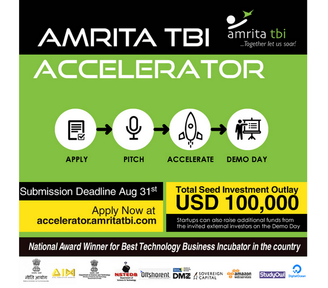 Amrita TBI Accelerator, Kollam, Kerala, India
