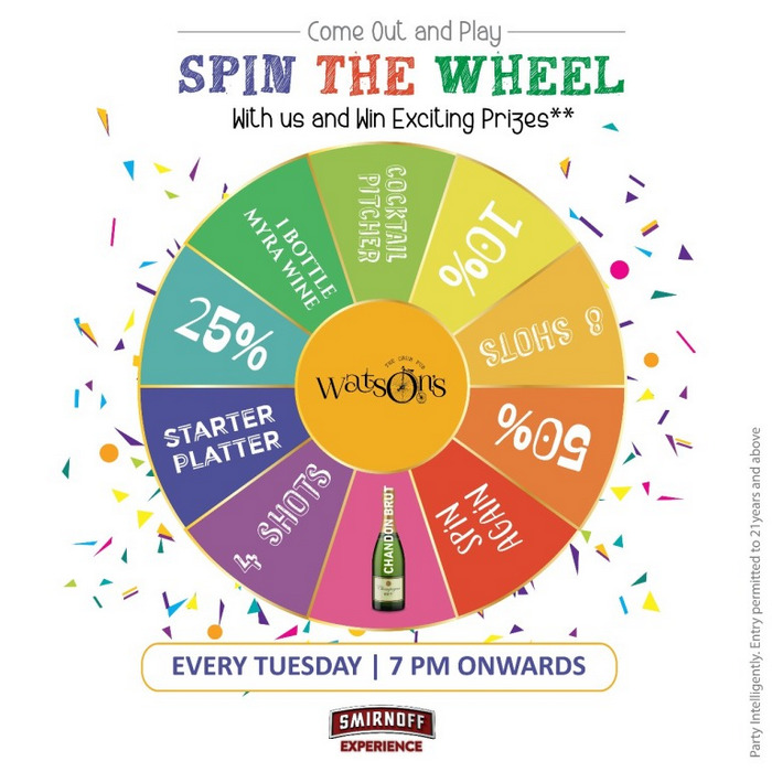 Spin the Wheels at Watson’s, Goa, India