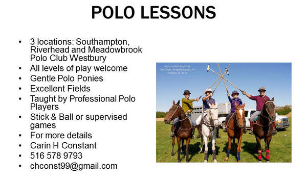 Polo Lessons Stick and Ball Chuckkers, New York, United States