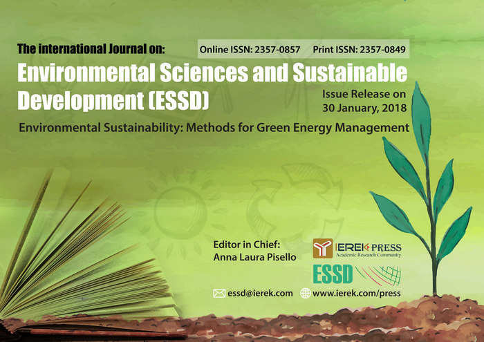 The International Journal of Environmental Science & Sustainable Development (ESSD), Alexandria, Egypt