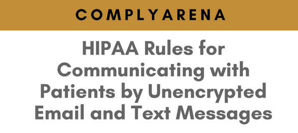 New HIPAA Privacy Rule on discussing Health Issues and Treatments on Emails & Text Messages, Philadelphia, Pennsylvania, United States