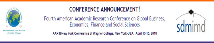Fourth American Academic Research Conference on Global Business, Economics, Finance and Social Sciences, New York, United States