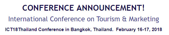 International Conference on Tourism & Marketing, Thailand, Bangkok, Thailand