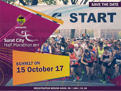Surat City Half Marathon (SCHM'17), Surat, Gujarat, India