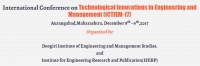 International Conference on Technological Innovations in Engineering and Management (ICTIEM-2017)