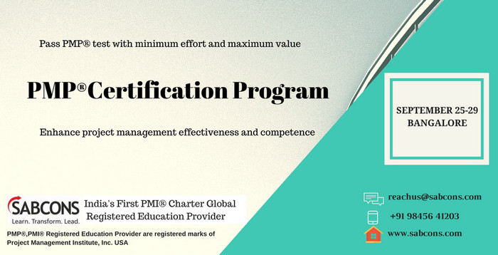PMP® Certification program, Bangalore, Karnataka, India