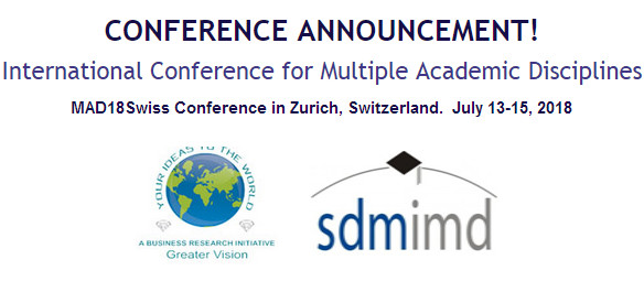 MAD18Swiss International Conference for Multiple Academic Disciplines, Zürich, Switzerland