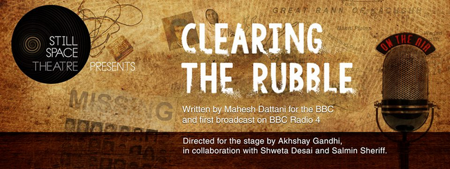 Still Space Theater presents Clearing The Rubble-A Play written by Mahesh Dattani for BBC radio, Bangalore, Karnataka, India