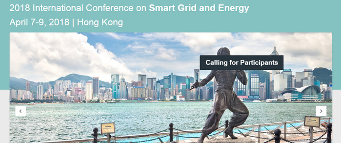 2018 International Conference on Smart Grid and Energy (ICSGE 2018), Hong Kong, Hong Kong