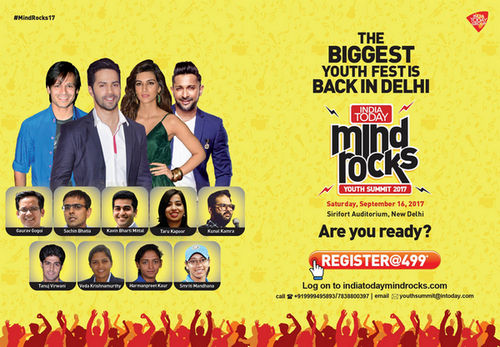 India Today Mind Rocks 2017, New Delhi, Delhi, India