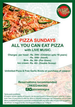 Pizza Sundays, Goa, India