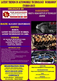 Latest Trends in Automobile Technology Workshop (TURBO-2017)