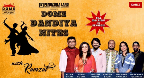 Dome@NSCI announces 7 days of Dome Dandiya Nites with Ramzat Group, Mumbai, Maharashtra, India