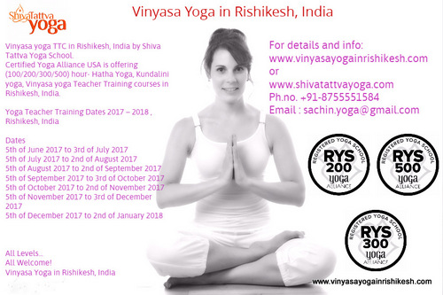 300 Hours Vinyasa Yoga Teacher Training Course in Rishikesh India, Tehri Garhwal, Uttarakhand, India