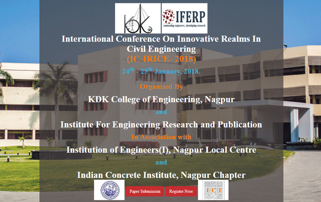 International Conference On Innovative Realms In Civil Engineering, Nagpur, Maharashtra, India