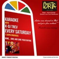 Karaoke with K – DJ TREV at Porta Cafe and Lounge