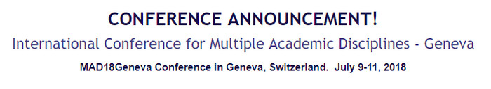 International Conference for Multiple Academic Disciplines - Geneva, Geneva, Switzerland
