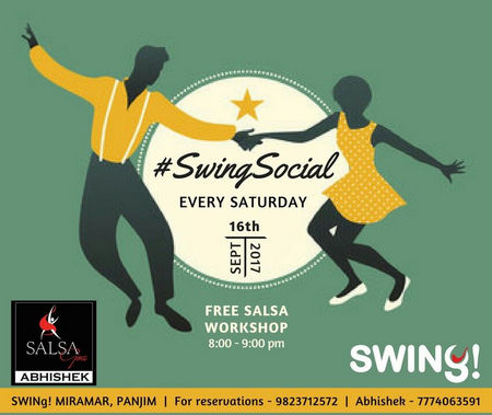 Swing Social - Free Salsa Workshop, Miramar, Goa, India