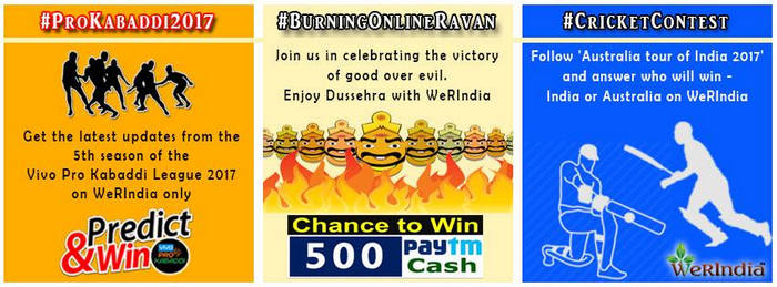 Indian Festival Burning Online Ravan Contest, Chandigarh, India