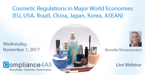 New Cosmetic Product Regulation in World Economies 2017, Fremont, California, United States