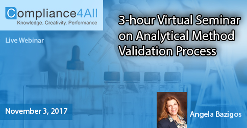 Virtual Seminar on Analytical Method Validation Process, Fremont, California, United States
