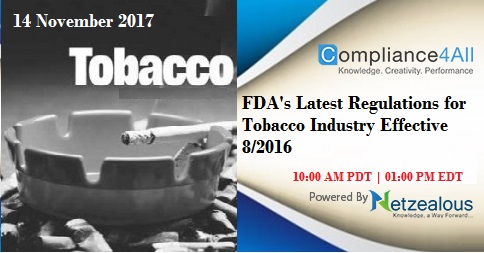 Latest Regulations for Tobacco Industry Effective 8-2016, Fremont, California, United States