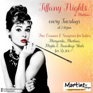 Tiffany nights at Martin’s, Goa, India