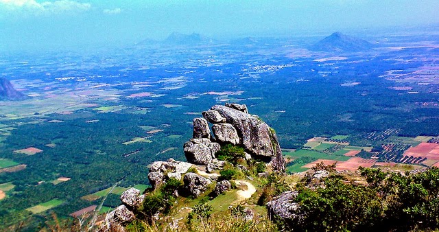 Step to the Top of Gigantic rocks of Ramakkalmedu: The Wind valley, Ernakulam, Kerala, India