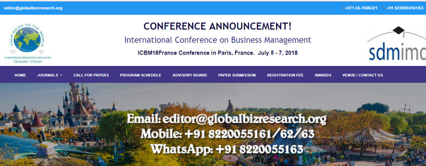 International Conference on Business Management, Paris, France