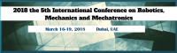 2018 the 5th International Conference on Robotics, Mechanics and Mechatronics (ICRMM 2018)
