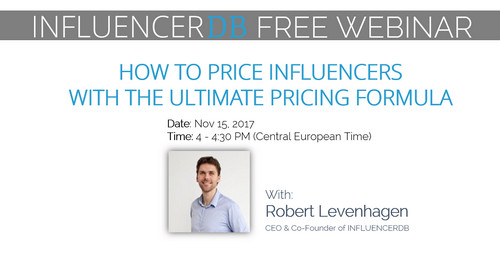 Free Webinar- How to Price Influencers with the ultimate pricing  Formula, Muenster, Nordrhein-Westfalen, Germany