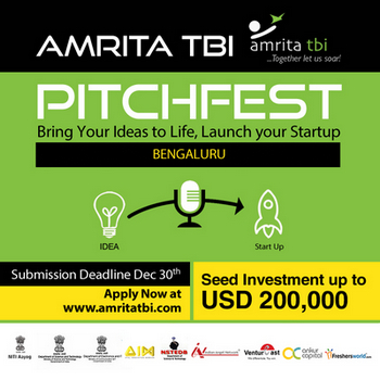 Amrita TBI PitchFest 2018, Bangalore, Karnataka, India