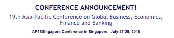 19th Asia-Pacific Conference on Global Business, Economics, Finance and Banking, Singapore