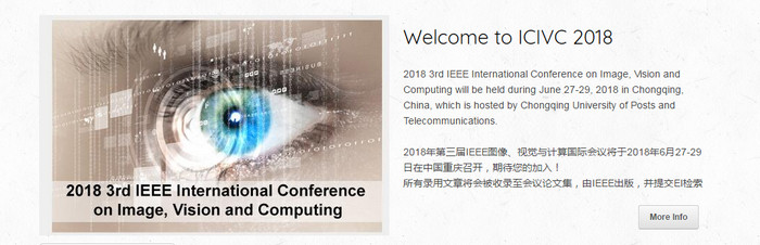 2018 3rd International Conference on Image, Vision and Computing (ICIVC 2018), Chongqing, China